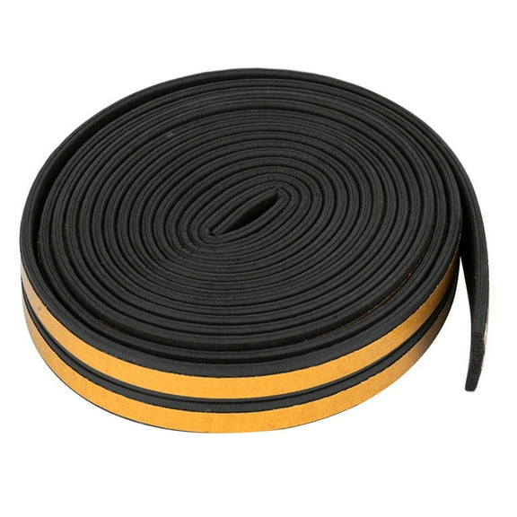 Eoozwa 393.7" Foam Draught Excluder Weather Strip Tape Weatherstrip Weather Seals for Window Door Sealing (0.07"Thick,Black)