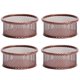 thumbnail image 1 of Methold Organizador de 4 clips de papel con forma de clip, multifuncional, de metal, para mantener el escritorio limpio, ideal para chinchetas Carpetas de archivos oro rosa, 1 of 6