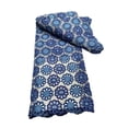 thumbnail image 3 of GUOOL Quilting Cloth for Sewing African Lace Cloth Trendy 15ftx4ft Summer Breathable Lace Embroidery Cloth for Skirts Home Decor Blue, 3 of 8