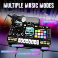thumbnail image 4 of Table de Mixage DJ pour Enfants de 3 4 5 6 7 8 Ans Jouets Musicaux avec Touches de Piano Plateau Tournant DJ Jeux de Réaction Musicale Instruments de Musique Bluetooth pour Enfants, 4 of 7