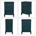 thumbnail image 3 of HLR Green Mid-Century 3-Drawer Dresser with Storage, Tall Large Chest of Drawers for Bedroom, Hallway, 3 of 7