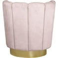 thumbnail image 7 of Meridian Furniture Lily Pink Velvet Swivel Accent Chair, 7 of 7