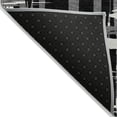 thumbnail image 4 of HomeRoots 622678 5 x 8 ft. Black Gray & Ivory Striped Washable Transitional Indoor & Outdoor Rectangle Area Rug, 4 of 9