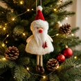 thumbnail image 2 of Feledorashia Christmas Plush Doll Ornament, Stuffed Holiday Tree Pendant, Soft Winter Character with Knit Details and Attached Hanging Loop, Cozy Decoration for Branches Garlands Shelves and Mantels, 2 of 6