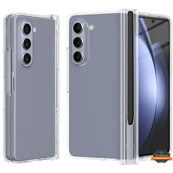 XPM for Samsung Galaxy Z Fold 7 Case with Hinge Protection [Ultra-Thin Free Folding] Shockproof Slim Protection Transparent Phone Case Cover (Clear)