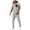 Gray Set for Men, variant on Mrmaere Men's V Neck Scrub Set Short Sleeve Pants 2 Piece Button Closure Tailored for Clinical Army Green L