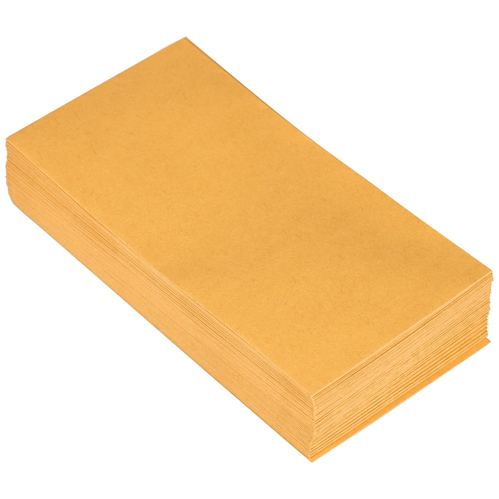 JAM Paper No. 7 Coin Business Envelopes, 3 1/2 x 6 1/2, Brown Kraft Manila, 100 per Pack