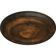 thumbnail image 3 of Ekena Millwork 15 3/4"OD x 1 1/2"P Devon Ceiling Medallion (Fits Canopies up to 3 5/8"), Hand-Painted Rust, 3 of 6