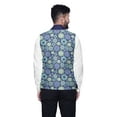 thumbnail image 3 of Atasi Mandala Mens Casual Jackets Lightweight Partywear Indian Waistcoat Printed Nehru Jacket-Medium, 3 of 4