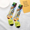 thumbnail image 6 of Saiise Bluey Funny Socks Men Women Boys Kids Adults Novelty Graphic Crew Tube Socks Crazy Design Casual Dress Socks for Sports,Running,Travel, 6 of 7