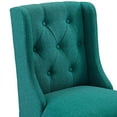 thumbnail image 6 of Modway Baronet Counter Bar Stool Upholstered Fabric Set of 2 in Teal, 6 of 7