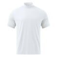thumbnail image 4 of Dovford Men Fashion Short Sleeve Turtleneck T Shirt Slim Fit Pullover Top Thermal Shirts 2025, 4 of 5