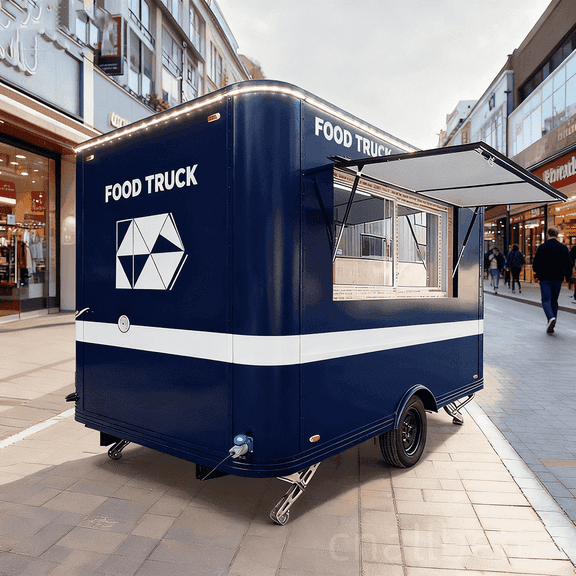 Heavy-Duty Concession Trailer: All-Inclusive Mobile Kitchen with Grill, Fridge, Sink