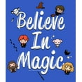 thumbnail image 2 of Men's Harry Potter Believe In Magic Graphic Tee Royal Blue Heather 3X Large, 2 of 5