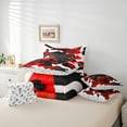 thumbnail image 6 of Homewish Teens Colorful Gamepad 7 Pieces Bedding Comforter Set,Rustic Camouflage Full Bedding Set,Red White Black Fitted Sheet Flat Sheet For Boys Kids,Luxury Bedroom Decor Reversible, 6 of 8