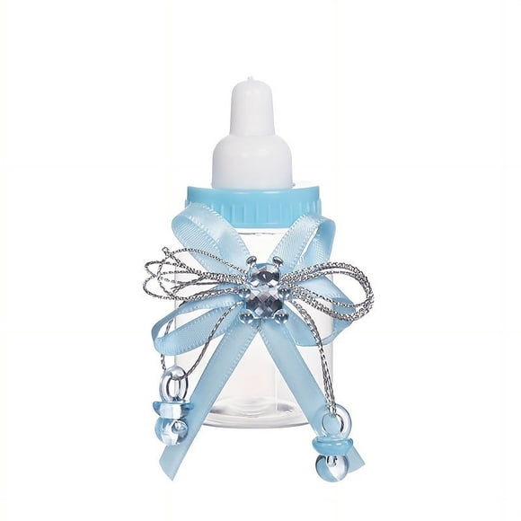 MesaSe Ensemble de 24 Mini Bouteilles de Bonbons Boîte-Cadeau - Style Distributeur Remplissable Design Unisexe pour Décoration de Fête de Bébé, Baptême, Anniversaire - Parfait pour Garçons et Filles