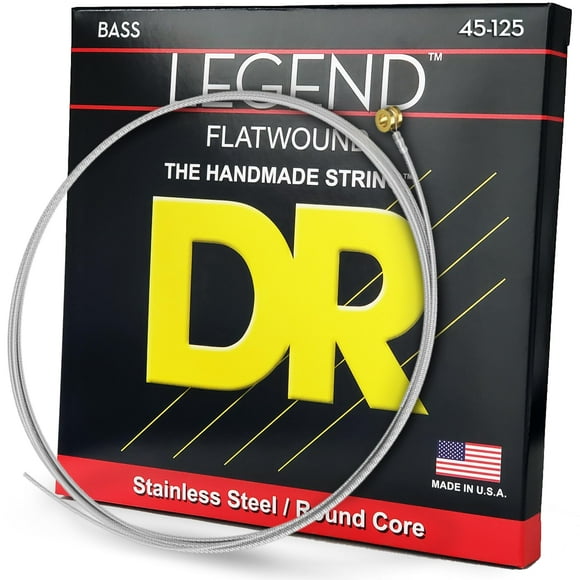 Cuerdas para bajo DR Strings LEGEND, acero inoxidable pulido