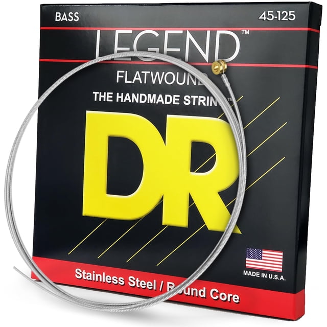 Cuerdas para bajo DR Strings LEGEND, acero inoxidable pulido