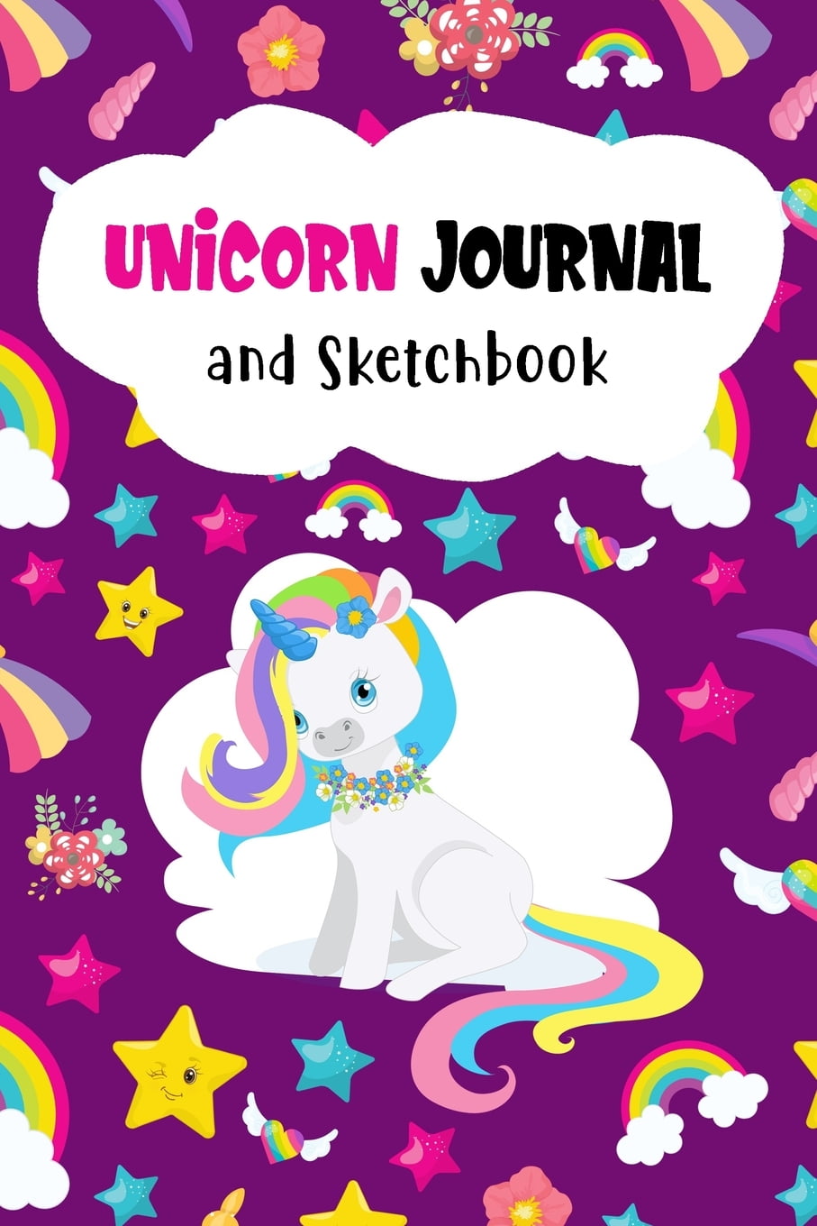 Unicorn Journal and Sketchbook Cute Unicorn Journal for Kids Blank Paper for Writing and