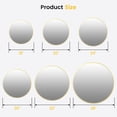 thumbnail image 3 of 30 pulgada round mirrors para wall decor metal frame circle mirror para entrada vanity dormitorio bathroom wall decor easy to install, 3 of 9