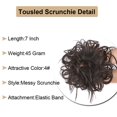 thumbnail image 2 of Chignon en Désordre Pièces de Cheveux pour Femmes Chouchous pour Extensions de Cheveux Élastiques Élastiques Élastiques Chouchous Synthétiques Queue de Cheval, 2 of 7