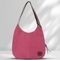thumbnail image 1 of Bolso de mano informal para mujer, bolso de lona para niñas con cremallera para bolso escolar de viaje Sywqhk Para Estrenar, 1 of 3
