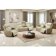 thumbnail image 3 of Leather Power Recliner Sofa Set with LED Lights, Reclining Sectional Sofa for Living Room, 3-Piece Set, 3 of 5