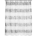 thumbnail image 2 of Popular Bath Sinatra Sequin Shower Curtain, White, 70x72 Inches, 2 of 2