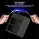 thumbnail image 2 of Camera Battery Charger Dual Channel USB Camera Battery Charger with Indicator Light for Home Travel, 2 of 5