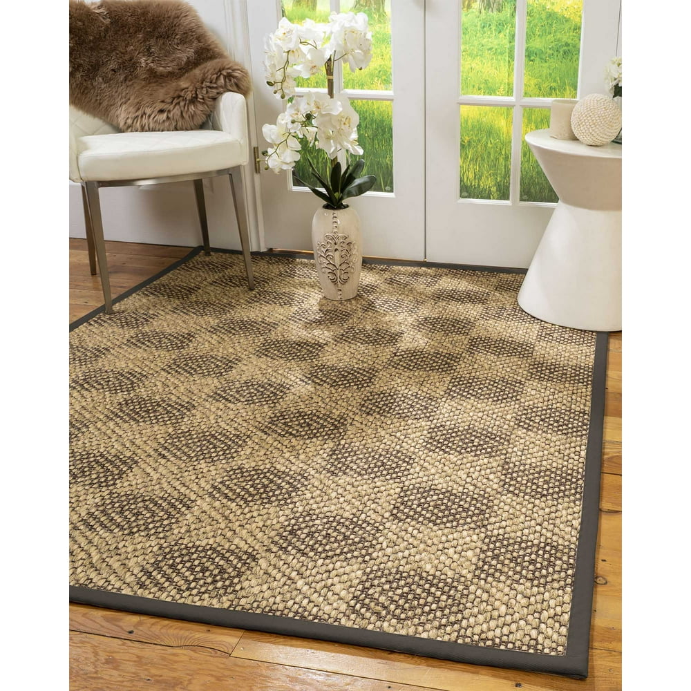 Natural Area Rugs Parson Custom Sisal Rug, 12' x 15', Extra Wide Metal