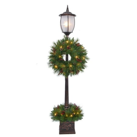 home accents holiday 7 ft pre lit lamp post tree pre lit christmas trees reviews