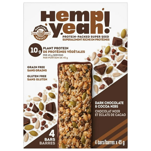 Hemp Yeah Barres Chocolat Noir Et Eclats De Cacao