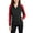 Deep Black/ Rich Red, variant on JustBlanks Womens Active Colorblock Soft Shell Jacket with Water Resistant Fabric