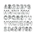 thumbnail image 1 of Miangastore Moules à Gâteaux en Acier Inoxydable 37Ensemble Lettres Alphabet Chiffres, 1 of 4