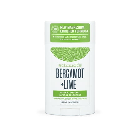 Schmidt's Bergamot + Lime Natural Deodorant Stick, 2.65 (Best Natural Deodorant Australia)