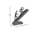 thumbnail image 4 of 8" x 14" Black Polystone People Sculpture with Stairs, by DecMode, 4 of 10