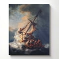 thumbnail image 4 of Title Storm On The Sea of Galilee by Rembrandt, Rembrandt Painting, Rembrandt Wall Art, Rembrant Fine Art Prints, Ready To Hang for Living Room Home Wall Décor 16x20, 4 of 7