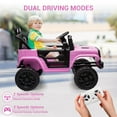 thumbnail image 3 of AKDSteel 12V Kids Ride On Truck, Electric Car Toy for Toddlers with 2.4G Remote Control, Spring Suspension, Battery Display, LED Lights, and Music, 3 of 7