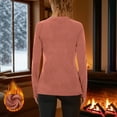 thumbnail image 6 of FAHXNVB Thermal Shirts for Women Base Layer Soft Fleece Lined Long Sleeve Top Solid Color Warm Underwear for Winter Cold Weather, 6 of 8
