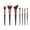 Black, variant on 7Pcs Portable Makeup Brush Set Beginner Full Cosmetic Brushes Eyeshadow Foundation Blush Beauty Tool Kit
