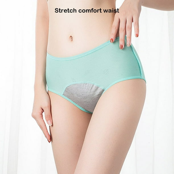 Cartoon Girls' Period Panties Physiological Menstrual Underwear Briefs  Lingerie Underwear For Woman Breathable Soft For Daughter Female Light Blue  S