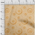 thumbnail image 2 of oneOone Polyester Spandex Dark Peach Fabric Geometric Line Art Circle Sewing Material Print Fabric By The Yard 56 Inch Wide, 2 of 4