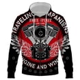 thumbnail image 1 of Sudadera con capucha y cremallera de coche de dibujos animados para hombre, sudadera de disfraz, jersey raglán, chándal de primavera, ropa de calle de hip hop para hombre, 1 of 6