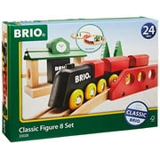 BRIO World 33028 - Classic Figure 8 Set - 22 Piece Wood Toy Train Set with Accessories and Wooden Tracks for Kids Age 2 and Up