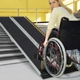 thumbnail image 2 of Costway Portable Aluminum Wheelchair Ramp 5 FT with Transition Plate & Non-slip Surface, 2 of 9