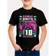 thumbnail image 1 of Boy'S Casual Summer T-Shirt - "Easily Distracted by Airplanes" Graphic Print, Short Sleeve, Round Neck, Lightweight & Stretchy Fabric, Perfect for Casual Attire, Casual Summer Wear | Ca, 1 of 5