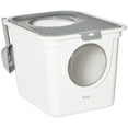 thumbnail image 1 of PawHut Enclosed Cat Litter Box, Kitty Litter Box with Scoop, White, 1 of 10