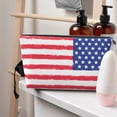 thumbnail image 7 of Retro America Flag Handbag Purse Tote Organizer Zipper Closure Cosmetic Pouch Bag For Travelling, 7 of 7