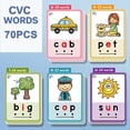 thumbnail image 4 of Flash Cards for Kindergarten – 70 Common Word Cards – Early Learning Games for Ages 3 Home, Travel, Kindergarten, 4 of 5