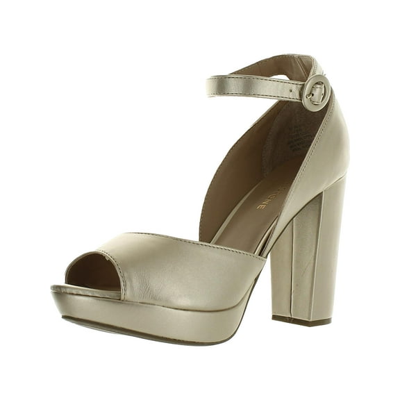 Sun   Stone Womens Reeta Faux Leather Snake Print Platform Sandals